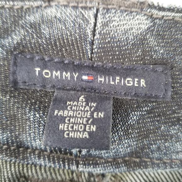 Tommy Hilfiger Blue Dark Wash Denim Jeans Classic Skinny Hi Rise Size 6 - Picture 3 of 3
